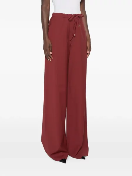 Pantaloni palazzo Max Mara cu cordon roșu