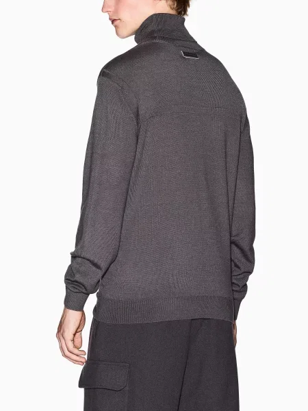 Джемпер Armani Exchange акрил/вовна сірий