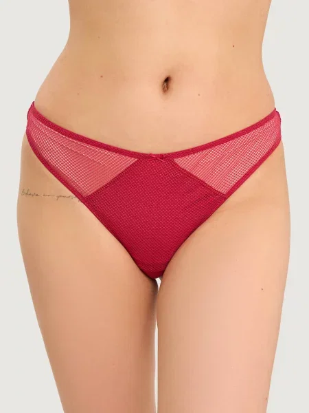 Женские трусики танга червоні