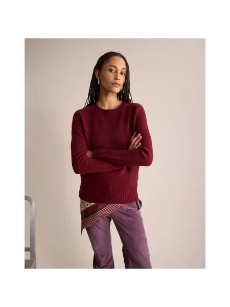 Sweter Ines De La Fressange Paris wełniany czerwony