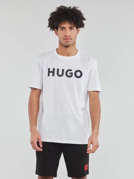 HUGO Tričko Dulivio černá bílá