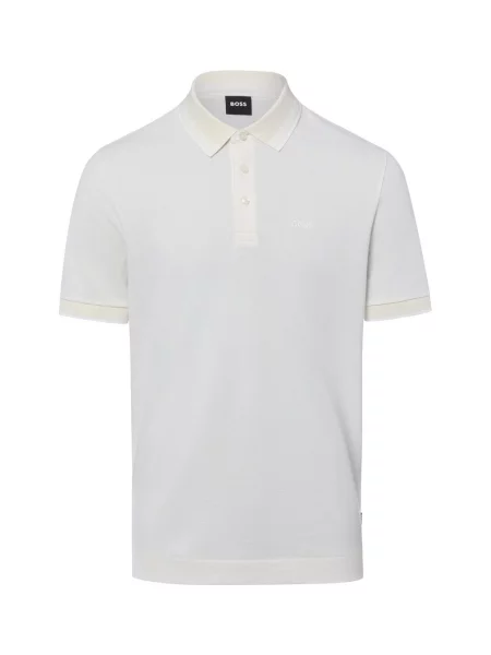 BOSS koszulka polo Mężczyźni S biały