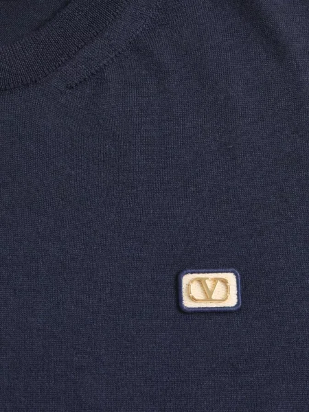 Pulover Valentino Garavani de lână albastru