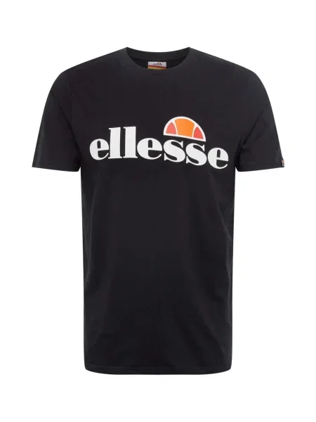 ELLESSE Tricou portocaliu / negru roșu pepene alb