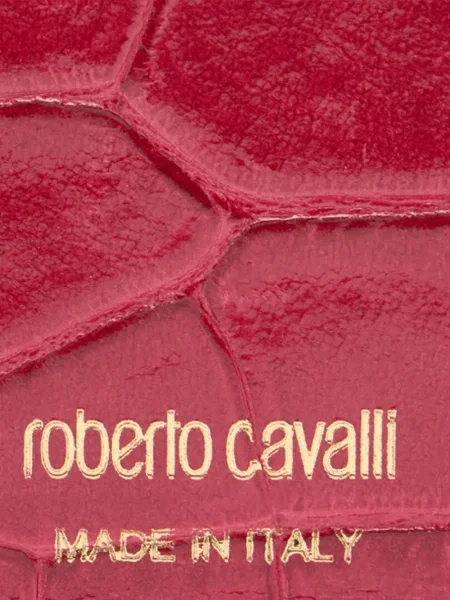 Δερμάτινος πορτοφόλι Roberto Cavalli ροζ