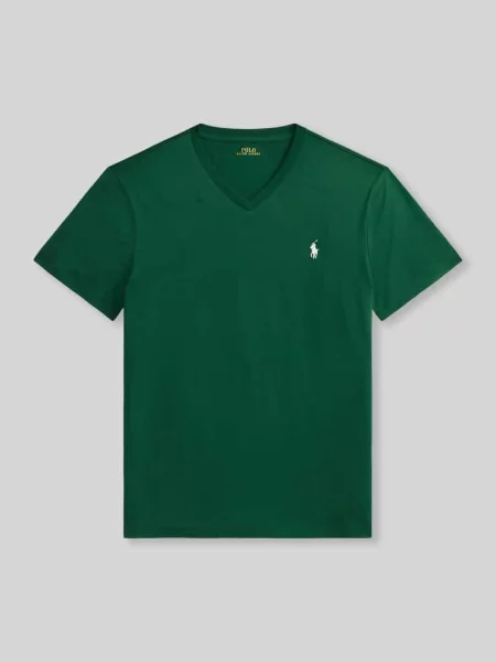 T-shirt o kroju regular fit z czystej bawełny Polo Ralph Lauren zielona