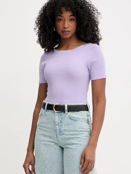 Morgan sweter z krótkim rękawem z MPIO fioletowy