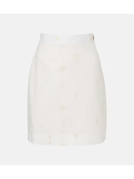 Fustă Vivienne Westwood cu model floral alb