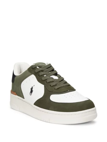 Șapcă Polo Ralph Lauren cu dungi din fleece verde
