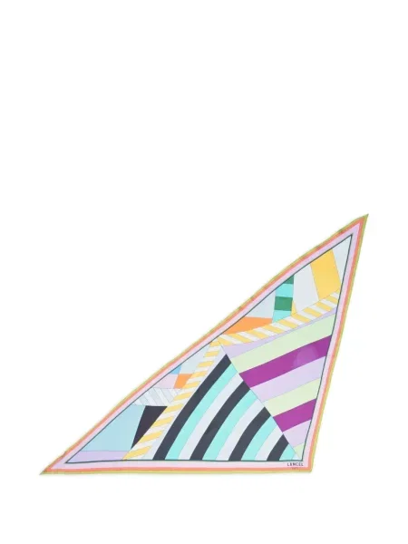 Fular Lancel cu imprimeu geometric roz