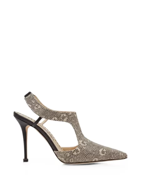 Papuci tip mules Manolo Blahnik gri
