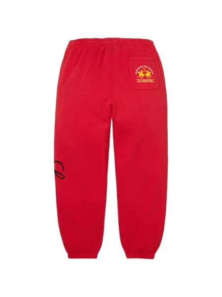 Pantaloni Supreme alergare roșu