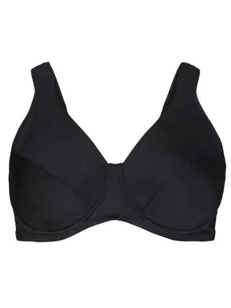 Swim by Zizzi Bikini zgornji del SRika' črna