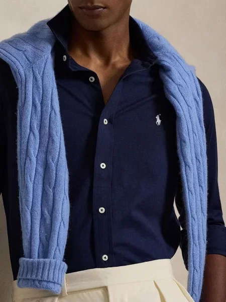Сорочка Polo Ralph Lauren regular класичний комір синій