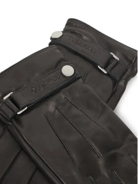 Pánske rukavice Calvin Klein Logo Strap čierna
