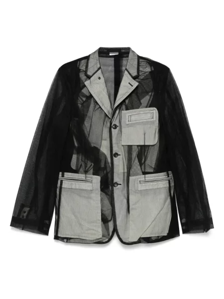 Marynarka Comme Des Garcons Homme Plus tiulowa czarna