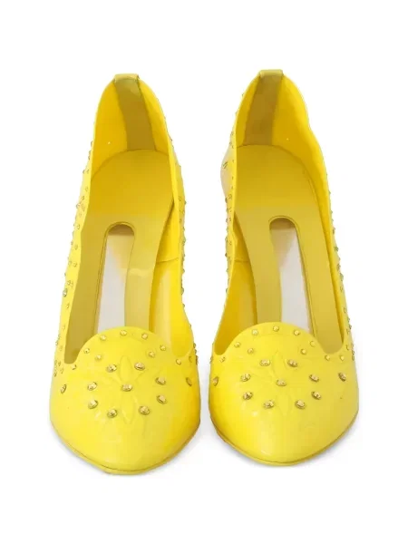 Φλοράλ γοβάκια Dolce & Gabbana κίτρινο