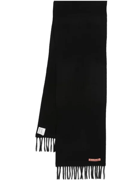Fular Acne Studios de lână negru