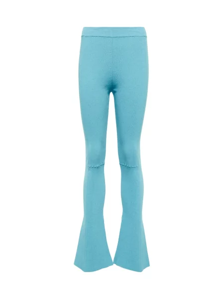 Pantaloni Jacquemus tricotate albastru