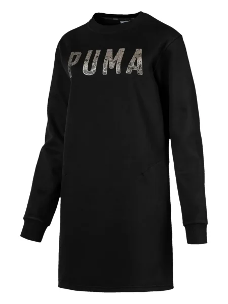 Rochie mini Puma din fleece de costum negru