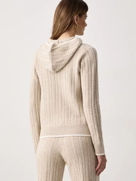 Saint Barth sweter wełniany beżowy