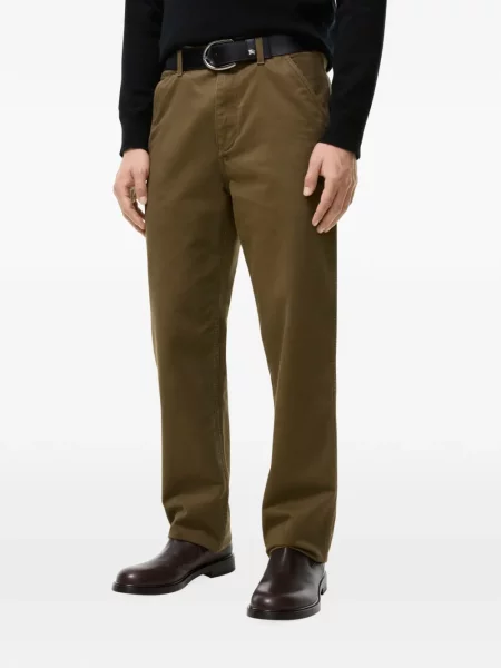 Сhinosy Burberry z twillu zielone