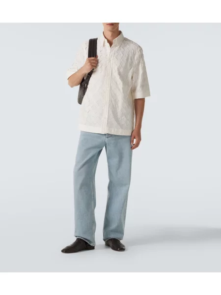 Széles szárú farmer Bottega Veneta kék