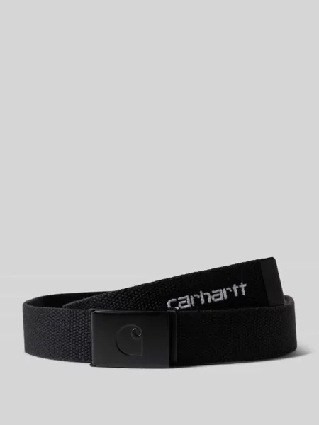 Pasek Carhartt Wip z logo czarny