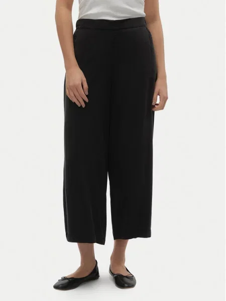 Vero Moda Pantaloni culotte Bree Wide Leg negru