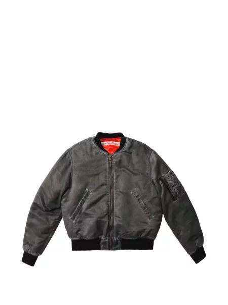 Geacă bomber Stockholm Surfboard Club cu autograf negru