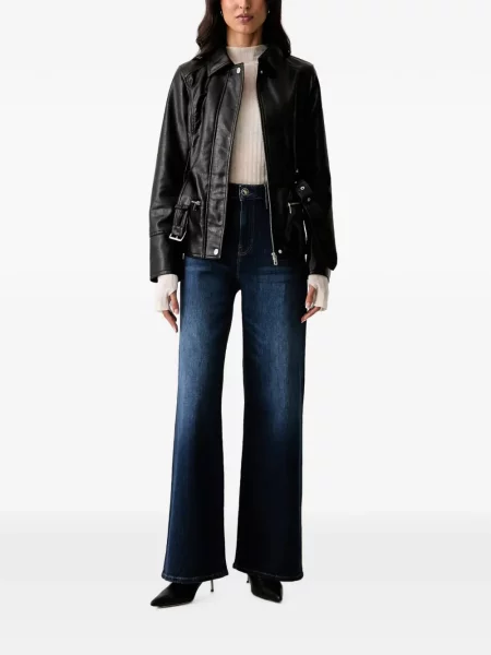 Cu centură geanta de piele Guess negru