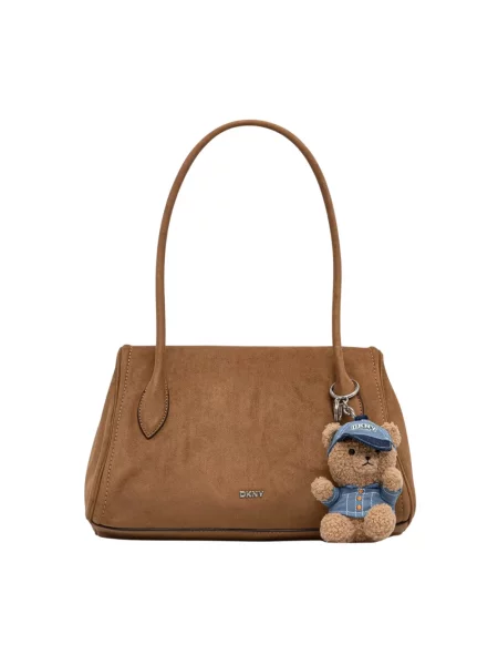 DKNY torebka z imitacji zamszu AMELIE beżowa