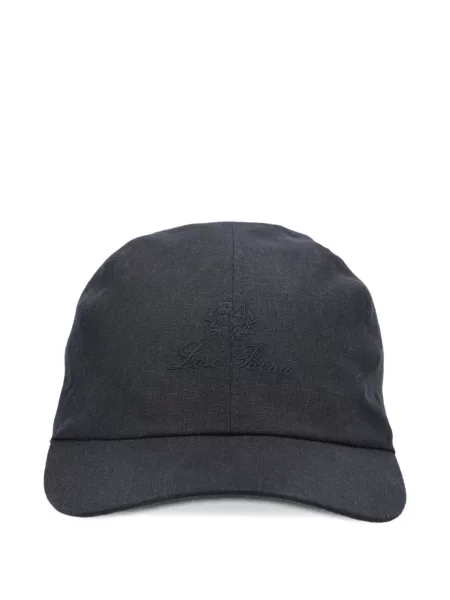 Șapcă Loro Piana cu broderie negru