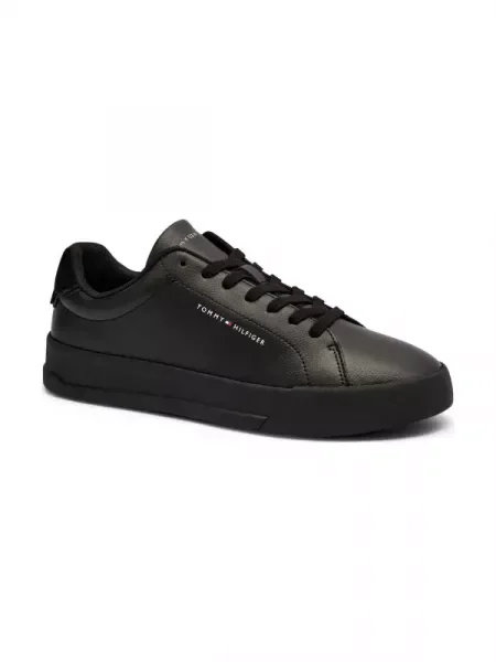 Tommy Hilfiger De piele sneakers negru