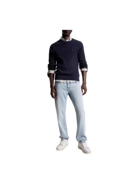TOMMY HILFIGER Pulover Classics bleumarin albastru