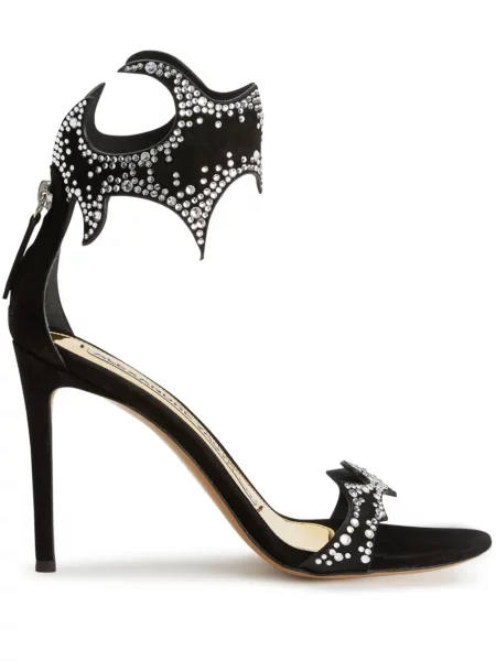 Sandale Alexandre Vauthier de cristal negru