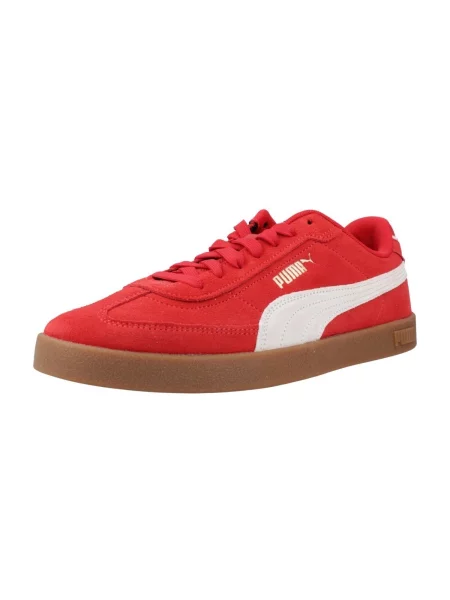 Sneakerși Puma Suede din piele de căprioară roșu