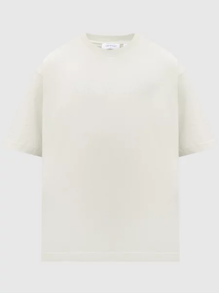 Футболка з принтом логотипа Off-white зелена