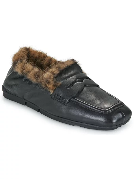 Pantofi Ash cu blană negru
