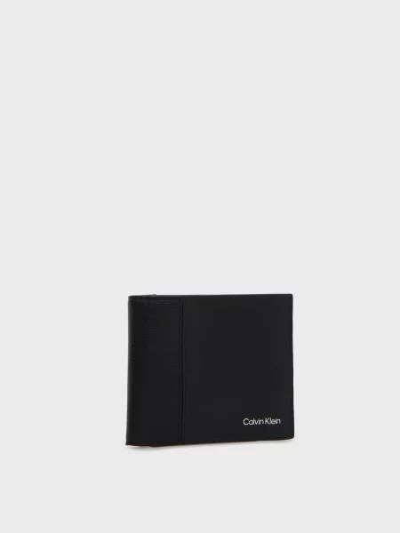 Кожаный кошелек Calvin Klein черный