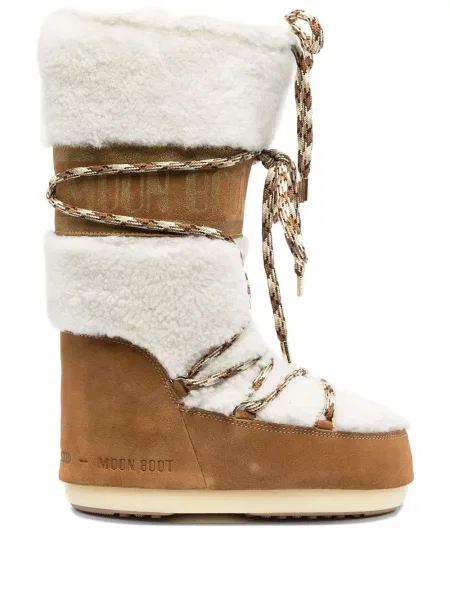 Botine Moon Boot cu șireturi din dantelă