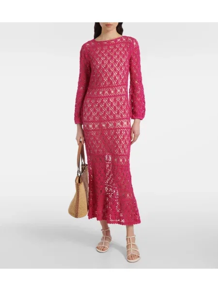 Rochie maxi Anna Kosturova de costum roz