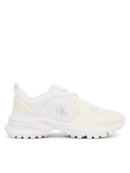 Calvin Klein Αθλητικά Hike Runner Lace Up Su Mesh Wmn λευκό