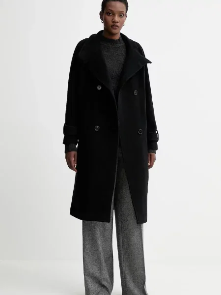 Пальто з додаванням вовни Sessun чорний