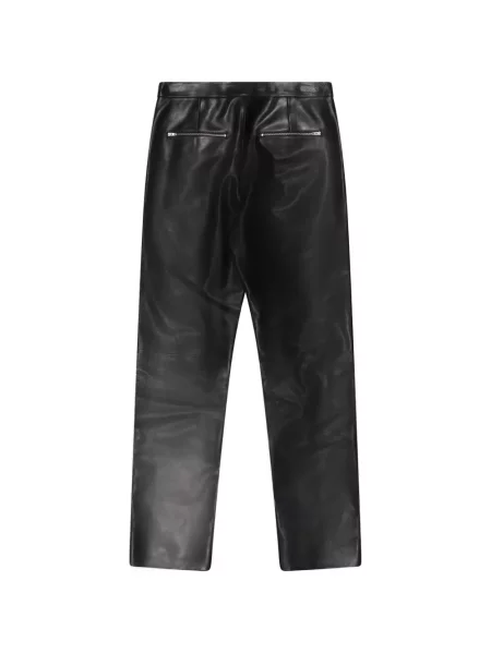 Pantaloni Jil Sander din piele negru
