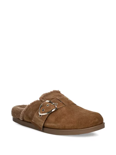 Pantofi loafer Blauer cu cataramă cu bretele maro