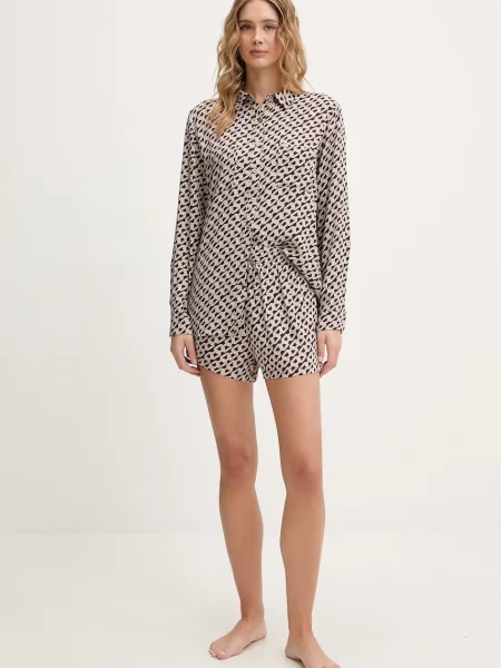 Plážová košeľa Melissa Odabash Millie hnedá