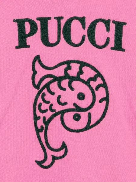 Bluza z kapturem dziecięca Pucci różowa