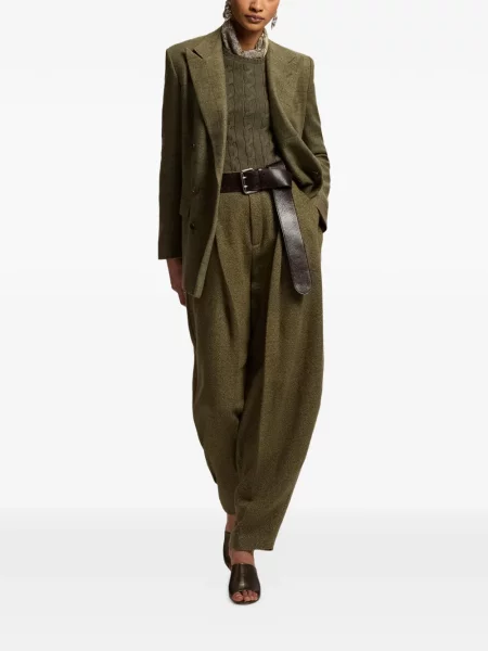 Hlače Ralph Lauren Collection keper zelena