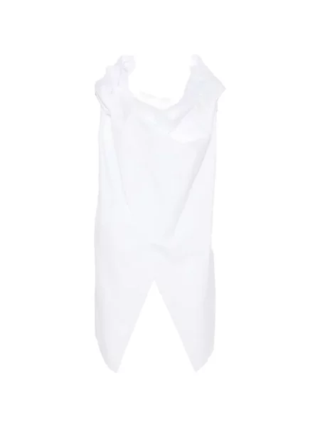 Bluzka Niccolò Pasqualetti asymetryczna drapowana biała